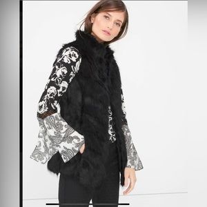 WHBM Faux Fur Vest
